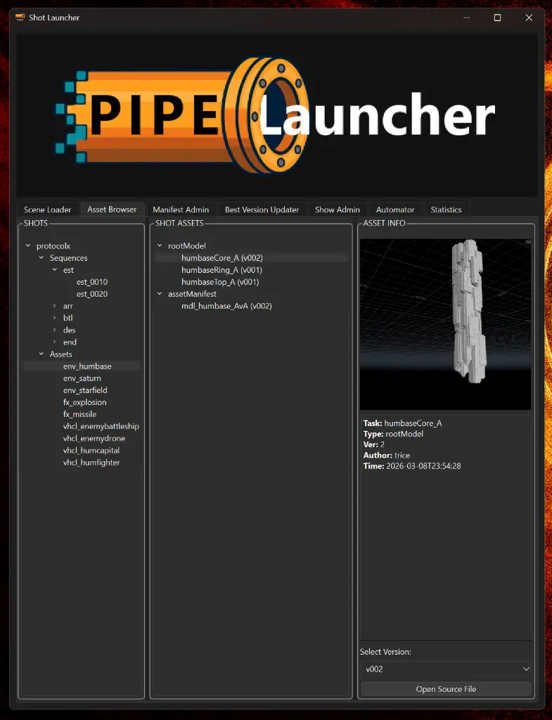 PIPE Launcher